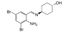 Ambroxol EP Impurity C ; Dehydro Ambroxol ; trans-4-[[(E)-2-Amino-3,5-dibromobenzyliden]amino]cyclohexanol  |  50910-53-7