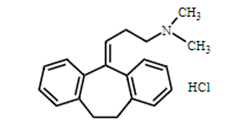 Nortriptyline EP Impurity F ;Amitriptyline HCl ;  3-(10,11-Dihydro-5H-dibenzo[a,d][7]annulen-5-ylidene)-N,N-dimethylpropan-1-amine hydrochloride ;
