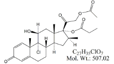 Beclometasone Dipropionate EP Impurity B ;Beclometasone 21-Acetate 17-Propionate ; 21-(Acetyloxy)-9-chloro-11β-hydroxy-16β-methyl-3,20-dioxopregna-1,4-dien-17-yl propanoate  |   5534-08-7