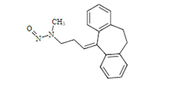 N-Nitroso-Nortriptyline ; N-(3-(10,11-Dihydro-5H-dibenzo[a,d][7]annulen-5-ylidene)propyl)-N-methylnitrous amide; N-Nitrosonortriptyline; |55855-42-0