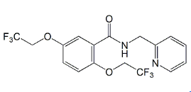 Flecainide EP Impurity E ;N-(Pyridin-2-ylmethyl)-2,5-bis(2,2,2-trifluoroethoxy)benzamide ;  57415-36-8