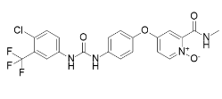 Sorafenib N-Oxide ;  4-[4-[[[[4-Chloro-3-(trifluoromethyl)phenyl]amino]carbonyl]amino]phenoxy]-N-methyl-1-oxido-2-pyridinecarboxamide ;583840-03-3