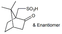 Voriconazole EP Impurity E ;Voriconazole USP RC F ;[(1RS,4SR)-7,7-Dimethyl-2-oxobicyclo[2.2.1]hept-1-yl]methanesulfonic acid ;[(1R,4S)-7,7-Dimethyl-2-oxobicyclo[2.2.1]hept-1-yl]methanesulfonic acid and enantiomer ;7,7-Dimethyl-2-oxobicyclo[2.2.1]hept-1-yl]methanesulfonic acid ;(+/-)-10-Camphorsulfonic acid  |  5872-08-2 