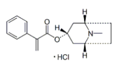 Atropine EP Impurity A (HCl salt) HyoscyamineEPImpurityG;ApoatropineHCl;(1R,3r,5S)-8-Methyl-8-azabicyclo[3.2.1]oct-3-yl 2-phenylpropenoate hydrochloride| 5978-81-4