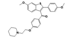 Raloxifene Bismethyl Ether hydrochloride; 6-methoxy-2-(4-methoxy phenyl)-3-[4-(2-piperidino ethoxy)benzoyl]benzo[b]thiophene |84541-36-6
