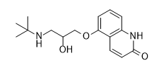 Carteolol EP Impurity H; 5-[(2RS)-3-[(1,1-dimethylethyl)amino]-2-hydroxypropoxy]quinolin-2(1H)-on/  62330-84-1