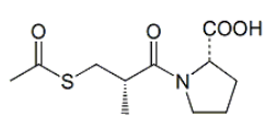 Captopril EP Impurity J ;  Captopril Acetyl Impurity ;  (2S)-1-[(2S)-3-(Acetylsulfanyl)-2-methylpropanoyl]pyrrolidine-2-carboxylic acid | 64838-55-7 (anhydrous) ; 801293-45-8 (monohydrate) ;
