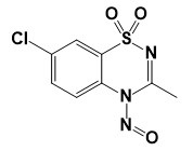 N-Nitroso Diazoxide;7-Chloro-3-methyl-4-nitroso-4H-benzo[e][1,2,4]thiadiazine 1,1-dioxide