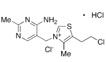 Chlorothiamine  (Impurity C);Beclotiamine Hydrochloride; 3-[(4-Amino-2-methyl-5-pyrimidinyl)methyl]-5-(2-chloroethyl)-4-methylthiazolium Chloride Hydrochloride; 5-β-Chlorethylthiamine Hydrochloride; | 7275-24-3 ; freebase: 20166-17-0
