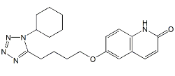 Cilostazol USP RC B ; 3,4-Dehydro Cilostazol ; 6-[4-(1-Cyclohexyl-1H-tetrazol-5-yl)-butoxy]-1H-quinolin-2-one  |  73963-62-9
