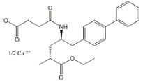Sacubitril (2R,4R)-Isomer/ Sacubitril 4-Epimer ;Sacubitril 4-Epimer;(2R,4R)-5-(Biphenyl-4-yl)-4-[(3-carboxypropionyl)amino]-2-methylpentanoic acid ethyl ester calcium salt|766480-48-2 (acid)