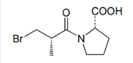 Captopril EP Impurity B ;  Captopril Bromo Analog ;  (2S)-1-[(2S)-2-Methyl-3-bromopropanoyl]pyrrolidine-2-carboxylic acid| 80629-35-2 ;