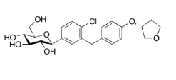 Empagliflozin (R)-Isomer ;(1S)-1,5-Anhydro-1-C-[4-chloro-3-[[4-[[(3R)-tetrahydro-3-furanyl]oxy]phenyl]methyl]phenyl]-D-glucitol; Empagliflozin Impurity C |864070-43-9