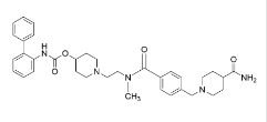 Revefenacin reference standard  ;1-(2-(4-((4-Carbamoylpiperidin-1-yl)methyl)-N-methylbenzamido)ethyl)piperidin-4-yl N-((1,1'-biphenyl)-2-yl)carbamate |864750-70-9