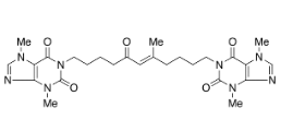 Pentoxifylline EP Impurity J ; 1-[(5E)-11-(3,7-Dimethyl-2,6-dioxo-2,3,6,7-tetrahydro-1H-purin-1-yl)-5-methyl-7-oxoundec-5-enyl]-3,7-dimethyl-3,7-dihydro-1H-purine-2,6-dione |874747-30-5
