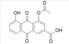 Diacerein EP Impurity E / Diacerein Monoacetyl Rhein-II / Hydrolysis-II; 4-acetoxy-5-hydroxy-9,10-dioxo-9,10-dihydroanthracene-2-carboxylic acid |  875535-36-7