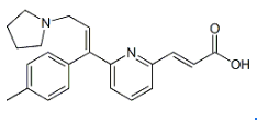 Acrivastine ; (E)-3-(6-((E)-3-(Pyrrolidin-1-yl)-1-p-tolylprop-1-enyl)pyridin-2-yl)acrylic acid  |  87848-99-5