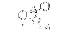 Vonoprazan ;(5-(2-Fluorophenyl)-1-(pyridin-3-ylsulfonyl)-1H-pyrrol-3-yl)-N-methylmethanamine | 881681-00-1