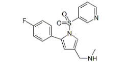 Vonoprazan 4-Fluoro Isomer ;(5-(4-Fluorophenyl)-1-(pyridin-3-ylsulfonyl)-1H-pyrrol-3-yl)-N-methylmethanamine ;| 881733-36-4