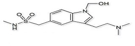 Sumatriptan EP Impurity C ; Sumatriptan BP Impurity C ;Sumatriptan USP Related Compound C ;[3-[2-(Dimethylamino)ethyl]-1-(hydroxymethyl)-1H-indol-5-yl]- N-methylmethanesulphonamide