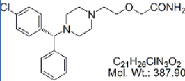 Levocetirizine Amide;(R)-2-(2-{4-[(4-Chlorophenyl)phenylmethyl]piperazin-1-yl}ethoxy)acetamide dihydrochloride ;909779-33-5