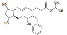 Latanoprost Related Compound A; 5,6-trans-Latanoprost; (Isopropyl (E)-7-[(1R,2R,3R,5S)-3,5-dihydroxy-2-[(3R)-3-hydroxy-5-phenylpentyl]cyclopentyl]-5-heptenoate) (CAS: 913258-34-1)