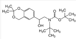 Tert-buty(R)(2-(2,2-dimethyl-4H-benzo[d][1,3]dioxin-6-yl)-2-hydroxyethyl)carbamate;Carbamic acid, N-[2-(2,2-dimethyl-4H-1,3-benzodioxin-6-yl)-2-hydroxyethyl]-N-(1,1-dimethylethyl)-, 1,1-dimethylethyl ester; 1,1-Dimethylethyl N-[2-(2,2-dimethyl-4H-1,3-benzodioxin-6-yl)-2-hydroxyethyl]-N-(1,1-dimethylethyl)carbamate |917480-11-6