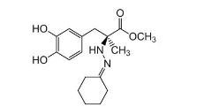CARBIDOPA IMPURITY D ;Carbidopa EP Impurity D;N-Cyclohexylidene Carbidopa Methyl Ester;Methyl (2S)-2-(2-Cyclohexylidenehydrazino)-3-(3,4-dihydroxyphenyl)-2-methylpropanoate  | 934371-48-9