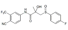 Bicalutamide USP RC A ;Bicalutamide Sulfoxide ;Bicalutamide USP RC A ;N-[4-Cyano-3-trifluoromethy phenyl]-S-(4-fluorophenylsulfinyl)-2-hydrdoxy-2-methyl-propionamide  |  945419-64-7