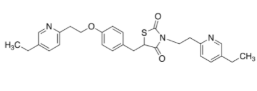 N-alkylpioglitazone 5-[[4-[2-(5;-Ethyl-2-pyridinyl)ethoxy]phenyl]methyl]-3-[2-(5-ethyl-2-pyridinyl)ethyl]-2,4-thiazolidinedione; Pioglitazone Impurity; Pioglitazone EP Impurity C|952188-00-0