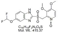 Pantoprazole Sulfone N-Oxide ; 5-(Difluoromethoxy)-2-{[(3,4-dimethoxypyridin-2-yl)methyl] sulfonyl} benzimidazol-1-ide N-oxide  |  953787-55-8
