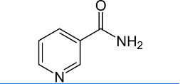 Niacinamide ; Niacinamide, Vitamin PP, Nicotinic acid amide, Vitamin B3, Pyridine-3-carboxylic acid amide |  98-92-0