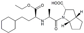 Ramipril EP Impurity C ; Cyclohexyl Ramipril Analog HCl ; Hexahydro Ramipril Hydrochloride ; Ramipril USP Related Compound C ; (2S,3aS,6aS)-1-[(S)-2-[[(S)-1-(Ethoxycarbonyl)-3-cyclohexylpropyl]amino]propanoyl]octahydrocyclopenta[b]pyrrole-2-carboxylic acid hydrochloride  |  99742-35-5