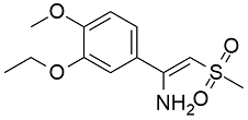 APL1; 1-(3-ethoxy-4-methoxyphenyl)-2-(methylsulfonyl)ethen-1-amine; 2139236-60-3