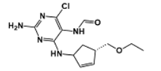 Abacavir formylated O-ethoxy Impurity ; N-(4-((4S)-4-(ethoxymethyl)cyclopent-2-enylamino)-2-amino-6-chloropyrimidin-5-yl)formamide