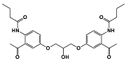 Acebutolol EP Impurity H ;N,N[(2-Hydroxypropane-1,3-diyl)bis[oxy(3-acetyl-1,4-phenylene)]]dibutanamide  |  1329613-31-1