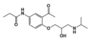 Acebutolol Impurity J ; N-[3-Acetyl-4-[(2RS)-2-hydroxy-3-[(1-methylethyl) amino] propoxy] phenyl] propanamide ; 57898-79-0