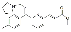 Acrivastine Methyl Ester ; (E)-Methyl 3-(6-((E)-3-(pyrrolidin-1-yl)-1-p-tolylprop-1-enyl)pyridin-2-yl)acrylate