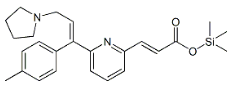 Acrivastine TMS Ester ;(E)-Trimethylsilyl 3-(6-((E)-3-(pyrrolidin-1-yl)-1-p-tolylprop-1-enyl)pyridin-2-yl)acrylate