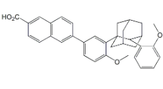 Adapalene 2-Methoxyphenyl Impurity ; 6-(4-Methoxy-3-((1S,2R,3S,5R,7S)-2-(2-methoxyphenyl)adamantan-1-yl)phenyl)-2-naphthoic acid ;