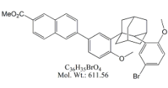 Adapalene 5-Bromo-2-Methoxyphenyl Methyl Ester ;Methyl 6-(3-((1S,2R,3S,5R,7S)-2-(5-Bromo-2-methoxyphenyl)adamantan-1-yl)-4-methoxyphenyl)-2-naphthoate ;