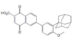 Adapalene Impurity 3 ; 6-(3-(1-Adamantyl)-4-methoxyphenyl)1,4-naphthoquinone-2-carboxylic acid ;