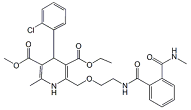 Amlodipine EP Impurity B ; 3-Ethyl 5-methyl 4-(2-chlorophenyl)-6-methyl-2-[[2- [[2-(methylcarbamoyl)benzoyl]amino]ethoxy]methyl]-1,4- dihydropyridine-3,5-dicarboxylate  |  721958-72-1