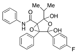 Atorvastatin Epoxy Tetrahydrofuran Impurity; 4-(4-Fluorophenyl)-2,4-dihydroxy-2-(1-methylethyl)-N,5-diphenyl-3,6-dioxabicyclo[3.1.0]hexane-1-carboxamide;Atorvastatin epoxy tetrahydrofuran impurity Impurity; Atorvastatin epoxy tetrahydrofuran impurity; 873950-19-7