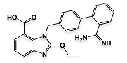 Azilsartan Imino Impurity; Azilsartan Metabolite I ;1-[[2’-(Aminoiminomethyl)[1,1’-biphenyl]-4-yl]methyl]-2-ethoxy-1H-benzimidazole-7-carboxylic acid  |  1442400-65-8