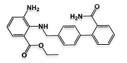 Ethyl 3-amino-2-(((2'-carbamoyl-[1,1'-biphenyl]-4-yl)methyl)amino)benzoate  |  1863930-34-0