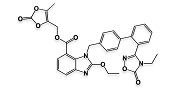 Azilsartan Medoxomil N-Ethyl; 2-Ethoxy-1-[[2'-(4-ethyl-4,5-dihydro-5-oxo-1,2,4-oxadiazol-3-yl)[1,1'-biphenyl]-4-yl]methyl]-1H-benzimidazole-7-carboxylic Acid (5-Methyl-2-oxo-1,3-dioxol-4-yl)methyl ester  |   1417576-01-2