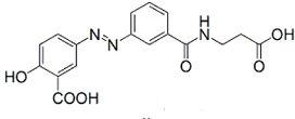 Balsalazide USP RC B ;Balsalazide USP Related Compound B ;(E)-5-((m-[(2-Carboxyethyl)carbamoyl]phenyl)azo)-2-salicylic acid  |  1798395-96-6