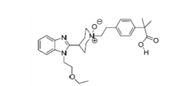Cis-1-(4-(2-carboxypropan-2- yl)phenethyl)-4-(1-(2-ethoxyethyl)-1Hbenzo[d]imidazol-2-yl)piperidine-1-oxide)
