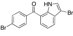 Bromfenac Impurity A ; 3-Bromo-7-(4-bromobenzoyl)indole; (3-Bromo-1H-indol-7-yl)(4-bromophenyl)-methanone | 1279501-08-4
